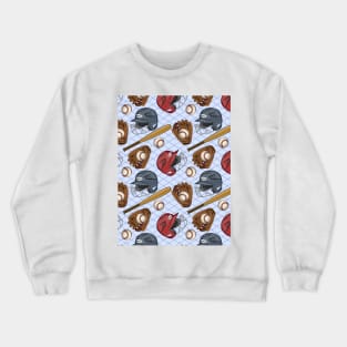 Baseball Pattern Art Crewneck Sweatshirt